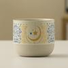 Retro Ceramic Coffee Cup Arabic Style Milk Cup Traditional Flat Bottomed Cup  Home Use
