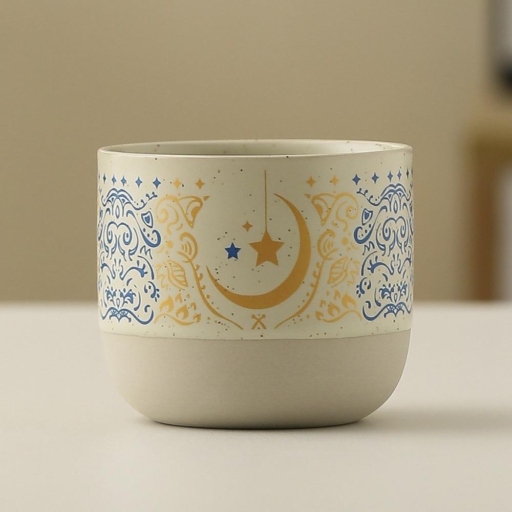 Retro Ceramic Coffee Cup Arabic Style Milk Cup Creative Pottery Teacup  Camping хаки