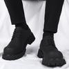 High-End Derby Schuhe mit dicker Sohle Herrenschuhe Retro Erhöhung Schuhe mit großem Kopf modische neue High-End britische lässige Lederschuhe