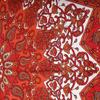 Bless International Beautiful Indian Bohemian Psychedelic Hippie Tree of Life Window Curtain Panels for Bedroom, Living, Balcony (Red Star)