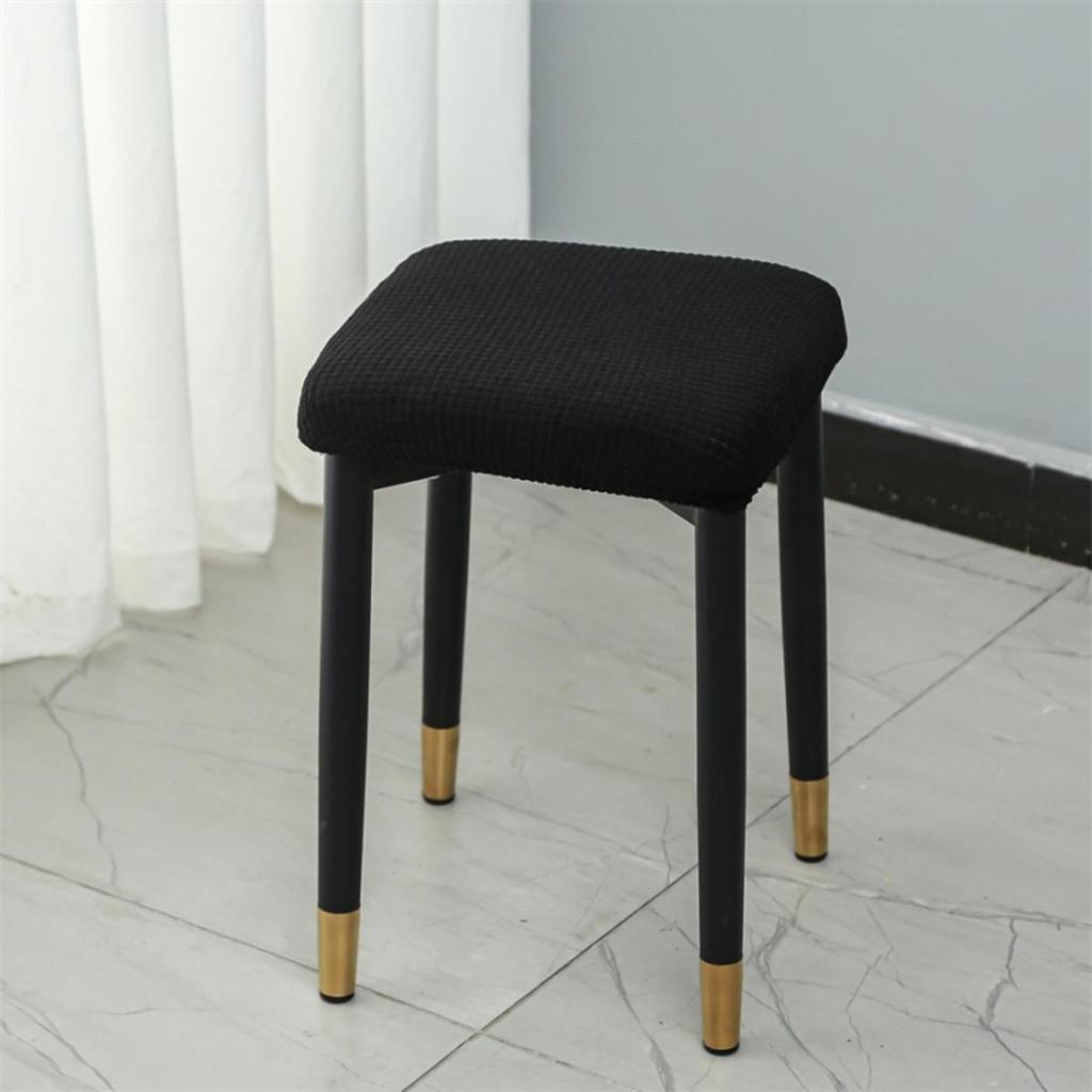Small Square Stool Cover Elastic Removable Dustproof Household Chair Shroud Light Wear-resistant Durable Chair Cover