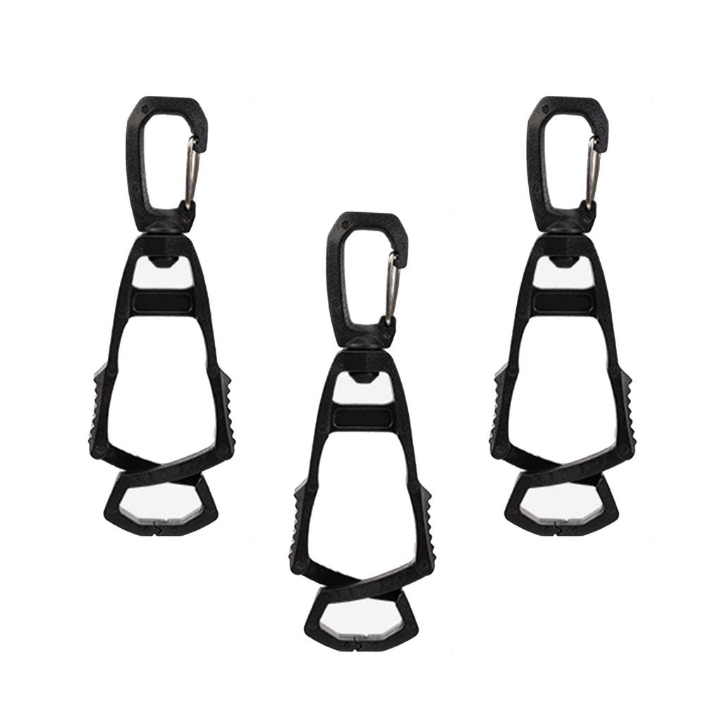 3PCS Glove Clip Multipurpose Belt Hook Tool Belt Glove Holder for Construction Workers Helmets Tools and Accessories