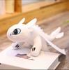 *-* 35Cm Plushie Dragon Toys Kawaii White Black Dinosaurs Animal Stuffed Plush Toys Home Decor Boys Girls Birthday Xmas Gifts