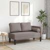 VidaXL Chaise Longue with Cushions Taupe Fabric, Upholstered Sofa, Sofa for Bedroom, 2-seater Sofa, Sofa, 4007583