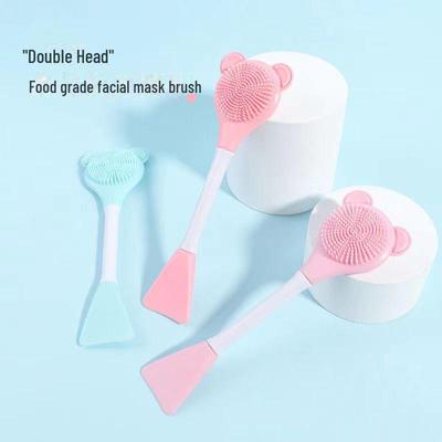 Silicone Double-Head Facial Cleanser & Massage Brush