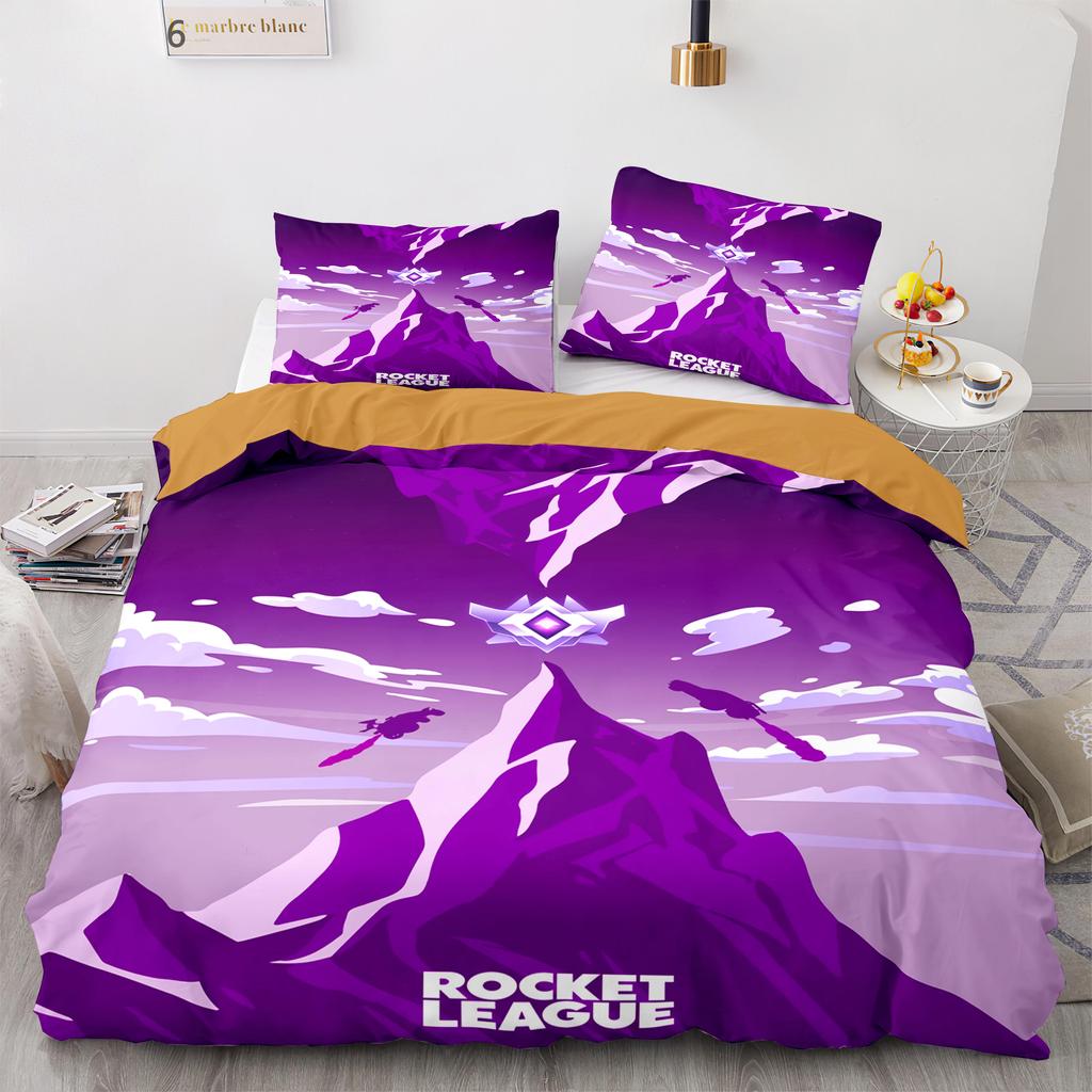 Rocket League Bettwäsche-Set Tagesdecke Einzelbett Twin Full Queen King Size Auto Rocket League Bettset Kinderzimmer Bettbezug