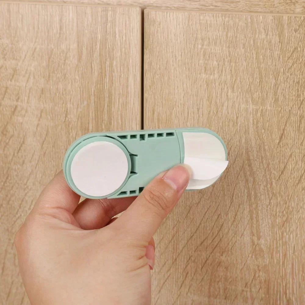 1pcs Children's Drawer Safety Latch Cabinet Door Protecti Baby Anti Pinch Hand Invisible Lock Opposite Door Wardrobe Lock