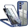 Protective Case for Samsung Galaxy S23 Plus - 360° Double-Sided - Navy Blue - Semi-Rigid