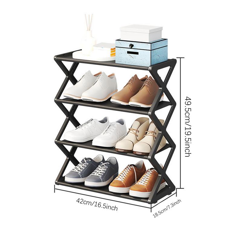 Home Furniture X-shaped Shoe Rack Multi-Tier Storage Organizer For Sneakers Organizer Cabinets Waterproof Assembled Shoe Cabinet