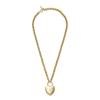 [Olivia Burton] Autorisierter Händler - Damen-Anhänger Halskette 24100262 Klassischer Schloss Herz Gold Anhänger Halskette