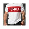 Men'S Turkey National Team T-Shirt - Flag And National Colors, Breathable Short Sleeve Round Neck Casual Top with Iconic Red And White Stripe