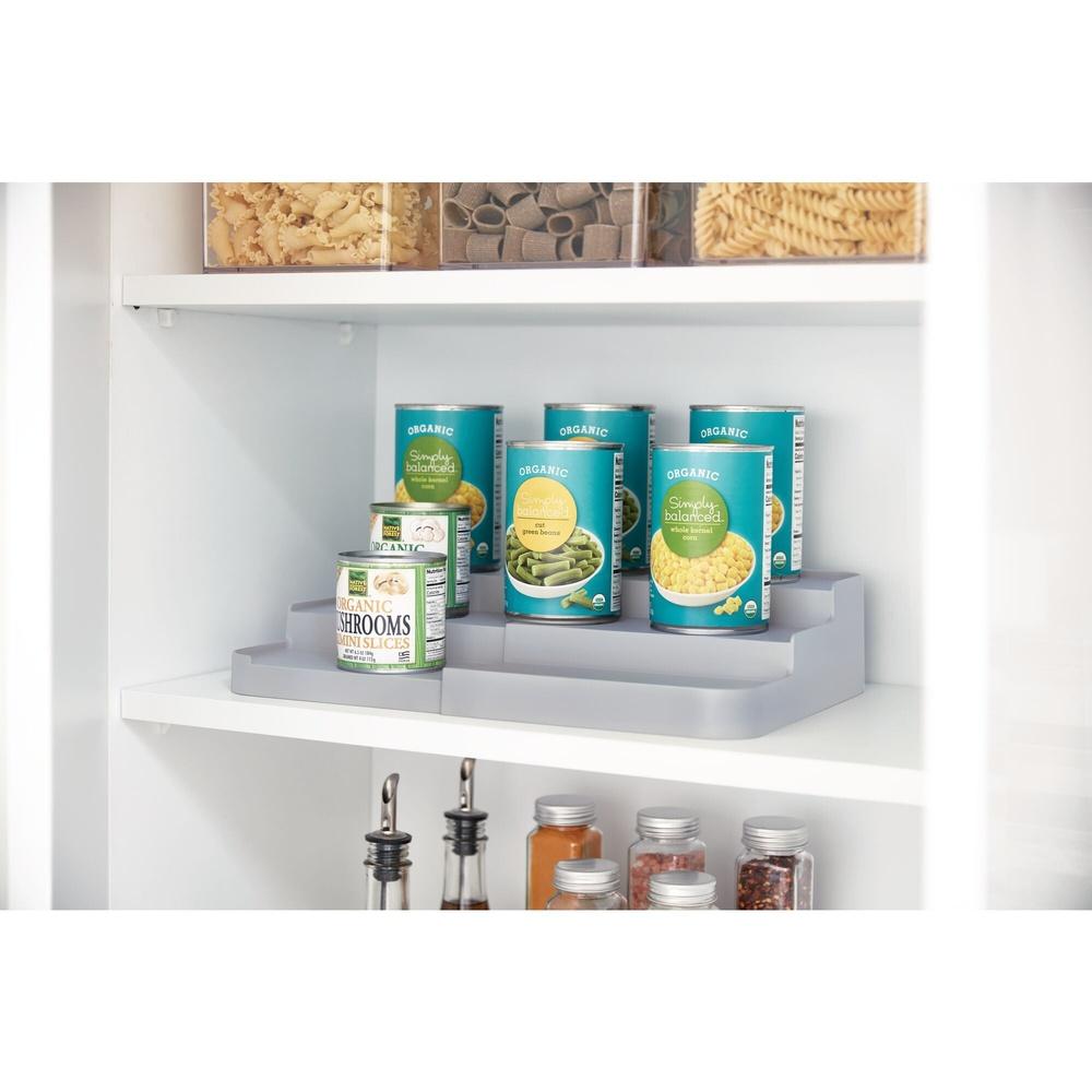 

Expandable 3-Tier Spice Rack with Side Caddy Eco-Friendly Recycled Plastic Pantry Organizer Kitchen Storage Shelf BPA-Free United States