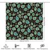 Unframed Bathroom Curtain Floral Vintage Paisley Print Waterproof Shower Curtain Sets Home Decor