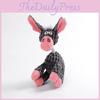 Sound-producing Plush Donkey Toy For Dogs Durable Rope Material 80g Weight Pink Gray Beige Brown