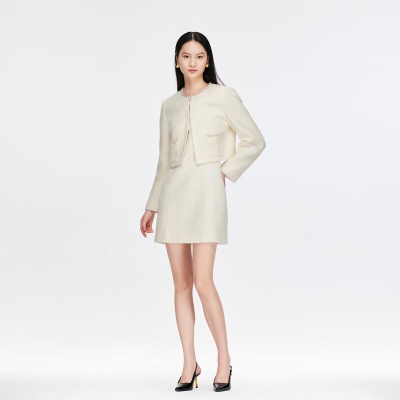 VEROMODA 2025 Winter Pearl Drill 'Little Fragrance' Short Jacket