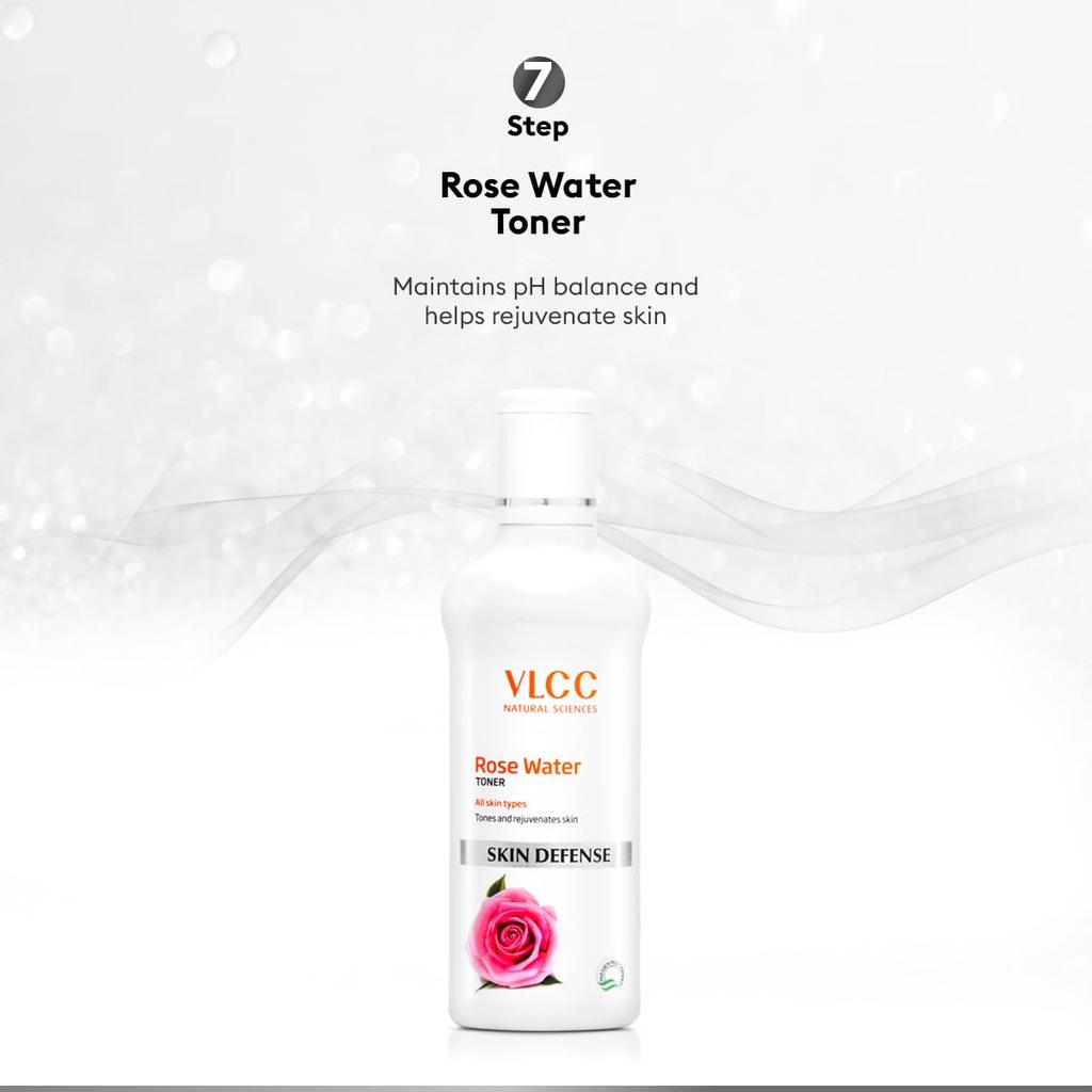 VLCC Diamond Facial Kit 300g + Rose Water Toner 100ml At-Home Skin Purifying Facial Pack