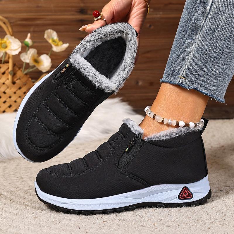 Cotton Boots, Snow Boots, Fleece and Thickened Plus-size Women's Boots, Warm Cotton Shoes