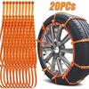 10/20 Pcs Snowmobile Tire Chain Nylon Universal Anti-Slip Safety Chain Car Suv Truck Motorcycle Accessories