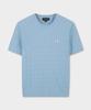 BROOKS BROTHERS Cotton Cable Crew Neck Short Sleeve Sweater (Blue) (Bbwrmog203)