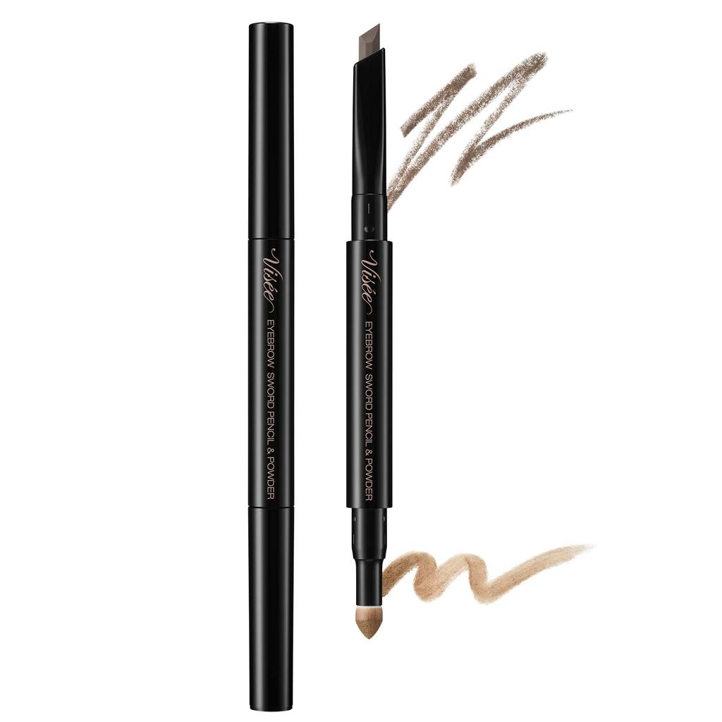 Visee Eyebrow Sword Pencil & Powder [All 3 Colors] 0.59g - Long-lasting Dual-ended Brow Tool