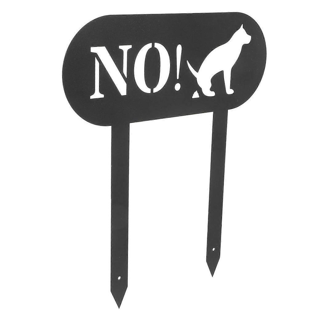No Dog Pooping Sign Metal Yard Stake for Dog Poop Warning