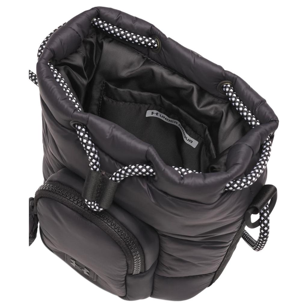 Under Armour 3.5L Adjustable Rope Shoulder Strap Polyester Bucket Shoulder Bag Women Shoulder Bag Black 6001576-002