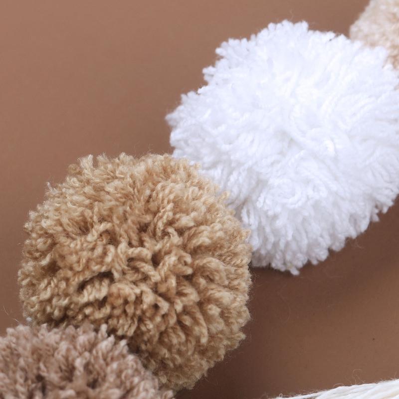 Nordic Macrame Rainbow Wall Decor for Bedroom Nursery Baby Kids Room Round Metal Tapestry Rope Woven Tassel Wall Hanging