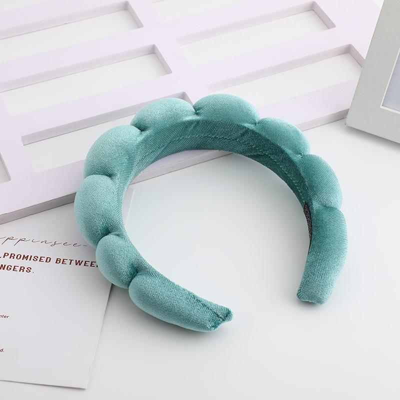 Korean Style Version Velvet Hair Band High Skull Top Sponge Fried Dough Twists High Sense Head Band Hair Accessories Pure Color