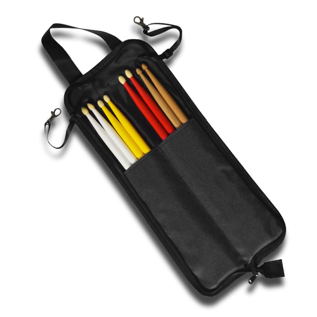 VICASKY 1-Piece Maple Wood Drumstick Holder, Snare Drum Case, 5A Size Drumsticks, Portable Tote Bag, Maple Wood