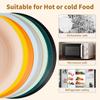 4Pcs Wheat Straw Ramen Bowl Tableware Dishes Full Tableware Of Plates Bowl Dinner Dishes Set Camping Tableware Dishes Set