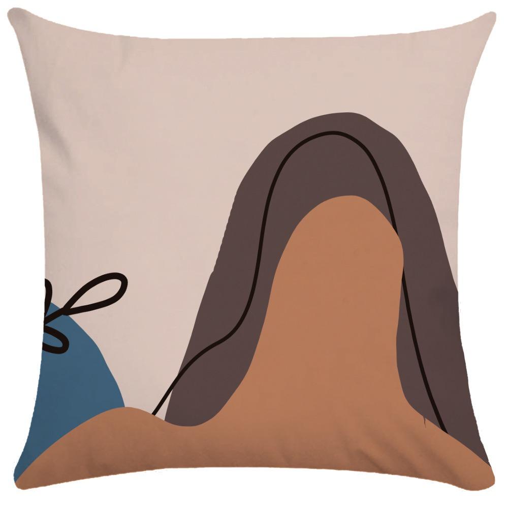 

Абстрактные линии Наволочка для украшения общежития Офис Гостиная Диван Главная Наволочка 40x40cm