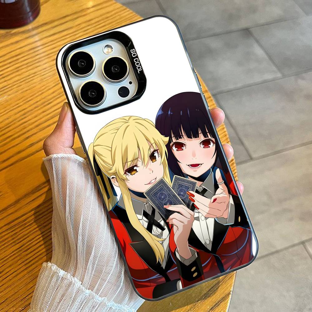 

Y-Yumeko Mary K-Kakegurui Персонажи Чехол для телефона Для iPhone 16 17 15 14 12 13 Pro Max Черный Конфетный Матовый Ударопрочный Чехол iPhone13
