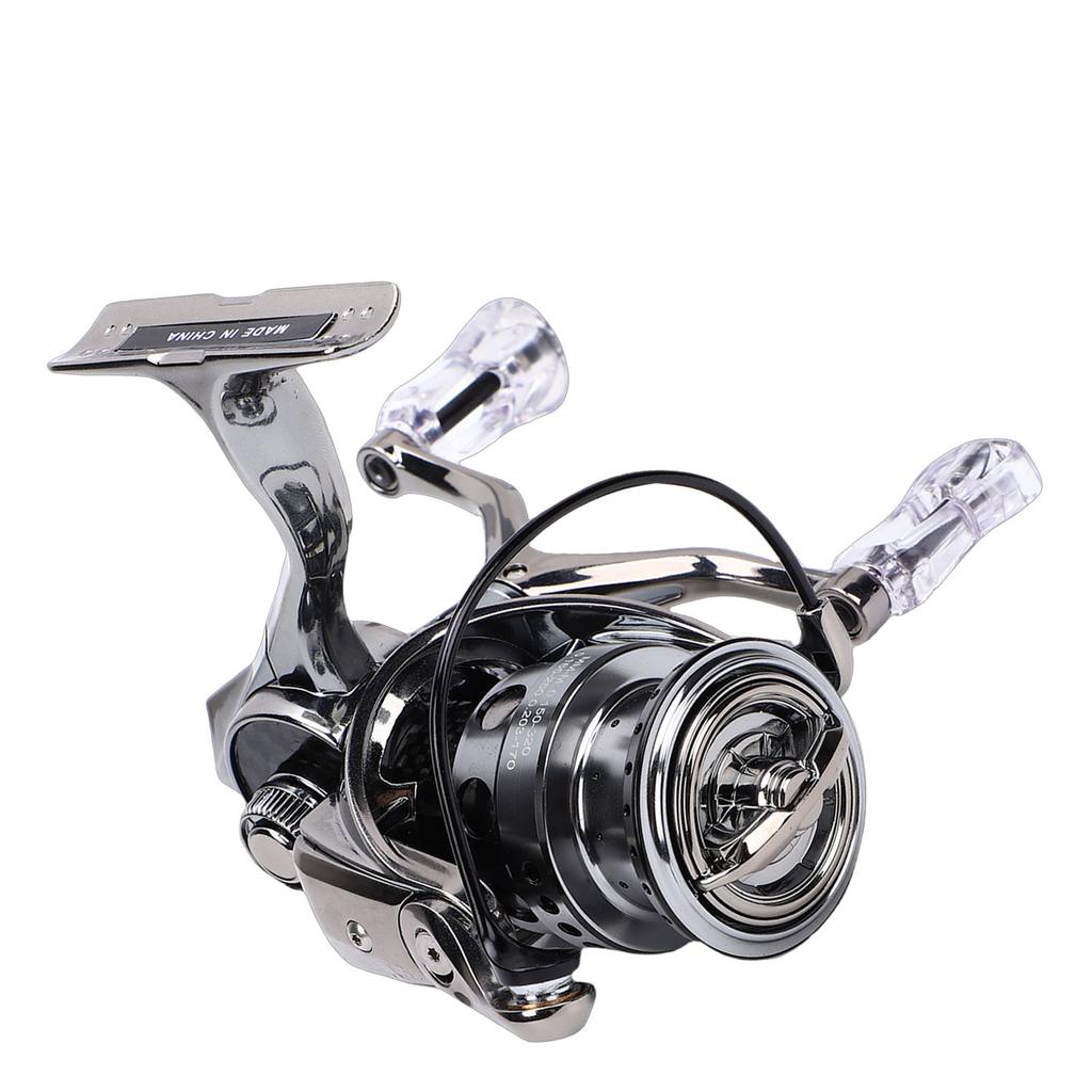 Fishing Reel with Carbon   Rock  Arm Stainless Steel Bearing 4KG Brake 5.2:1 Gear Ratio Double Handle IS1 1500