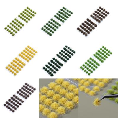 Railway Construction Simulation Model Miniature Grass Bushes Artificial Grass Tufts Plant Cluster