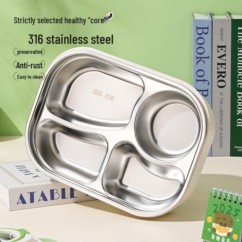 316 Stainless Steel Cartoon Lunch Box for Kids - Microwave-safe Bento for School, Dorm, or To-Go Meals