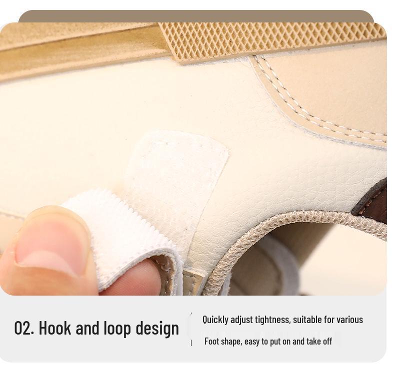 Kids' Genuine Leather Skate Shoes 2025: New Spring/Autumn Style with Star Design for Boys and Girls