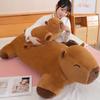 Big Size Capybara Plush Toy Mat Stuffed Giant Capibara Floor Lazy Sofa Cushion Riding Horse for Kids BirthdayDecor Toys