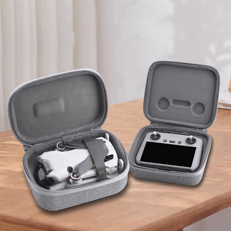 Storage Bag with Carabiner for Mini 4 Pro Quadcopter and RC2/RCN2 Remote Control Shockproof and Convenient Organiser