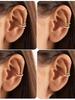4-Piece Non-Pierced C-Shaped Ear Bone Clips - Suitable For Female Non-Pierced Ear Holes, Adjustable Clip-Type Cartilage Earrings