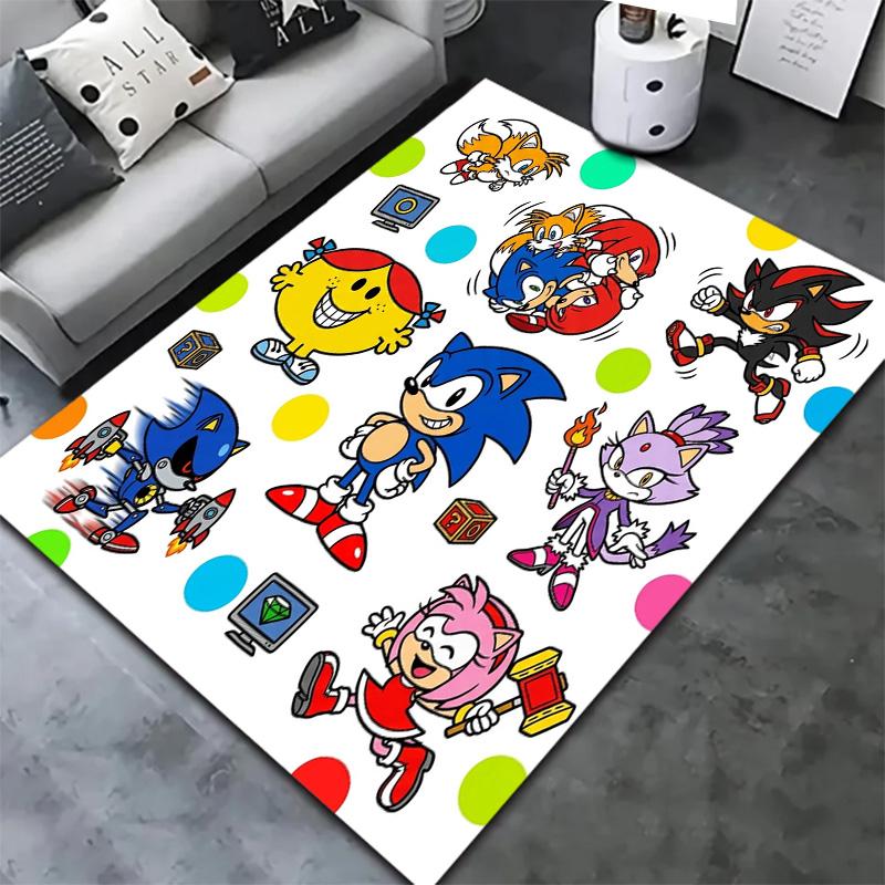 Sonic Hedgehog Carpet Rug For Living Room Bedroom Home Sofa Decoration Kids Play Nonslip Floor Mat