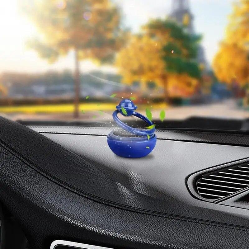 Rotating Solar Power Car Aromatherapy Spin Interstellar Essential Oil Diffusers Autorotation Decoration Accessories Car Perfume