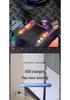 Gesture-Controlled LED Music Mechanical Dog Toy with Eight-Wheel Swing Arm for Kids