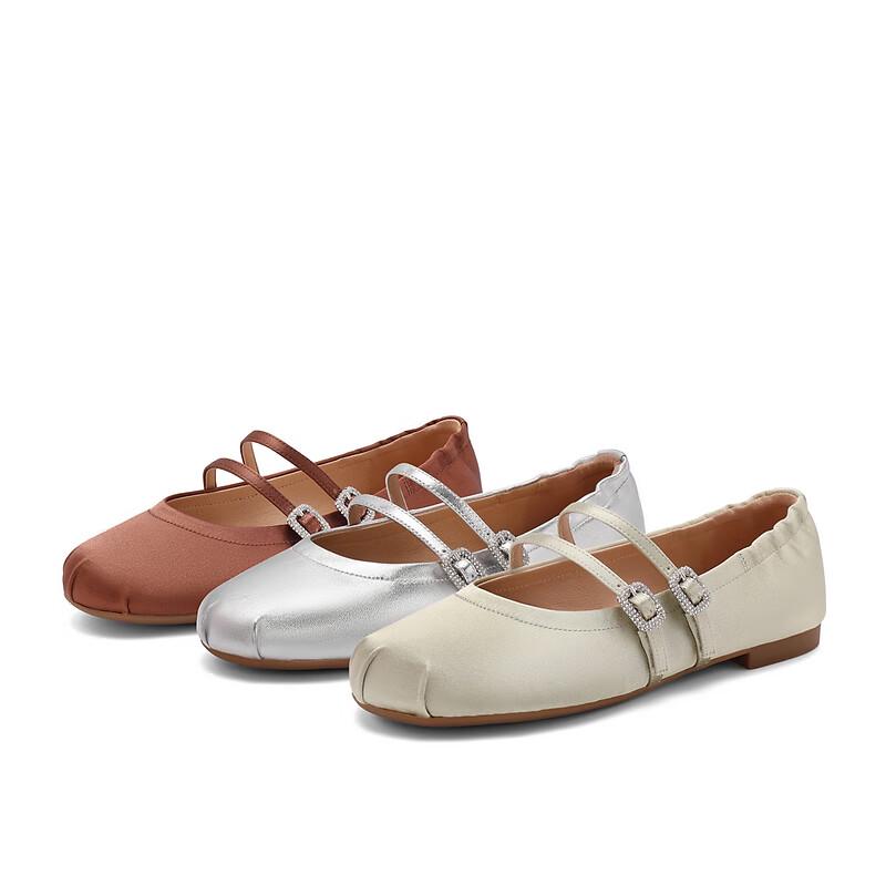 Baili Women's One-Strap Mary Jane Ballet Flats
