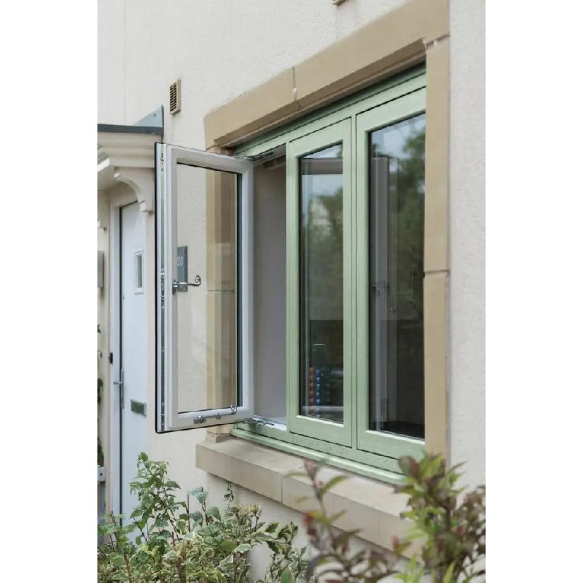 American Style Residential Window Thermal Break Double Glazed Tilt and Turn Window Aluminum Casement Windows Building Materials