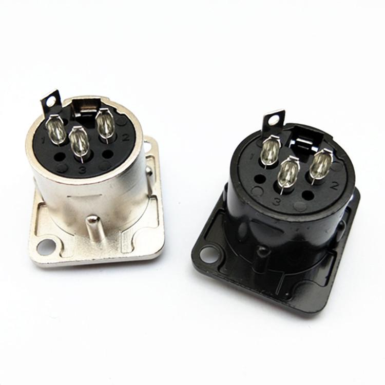 HF3-Core Metal XLR Female Panel Mount Audio Socket