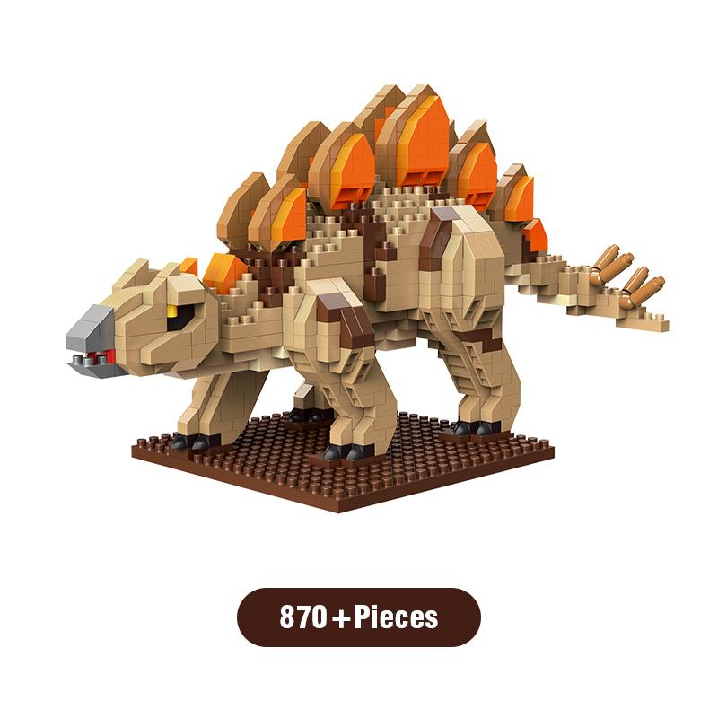Non-Toxic Dinosaur Series Building Block Tyrannosaurus Rex Dragon Brick Pterosaur Parent-Child Educational Toys Children'S Gift Home Decor