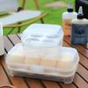 Travel Friendly Clear Eggs Case With Sealed Closure Camping Cookware Organizers Crush Proof Construction