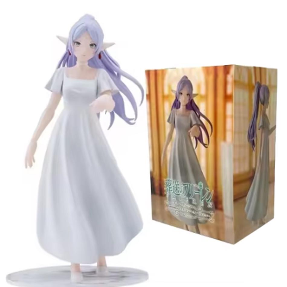 New   frieren beyond the end of the journey anime figure frieren reading action collectible pvc models  statue  gifts