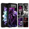 Anatomy Skeleton Heart Lovey Kiss Cover Phone Case For Samsung Galaxy Z Flip 7 6 5 4 3 5G Flip7 Flip6 Flip5 Flip4 Flip3 Black Fu