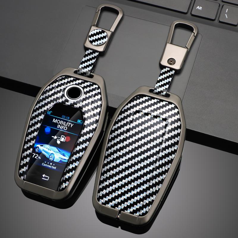 Carbon Fiber Zinc Alloy Car Key Case Cover for BMW 5 7 Series G12 G11 G30 G32 G31 I8 I12 I15 G01 X3 G02 X4 G05 X5 G07 X7 Car Bag